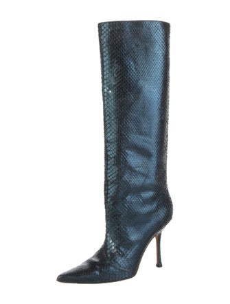 Jimmy Choo Snakeskin Animal Print Boots