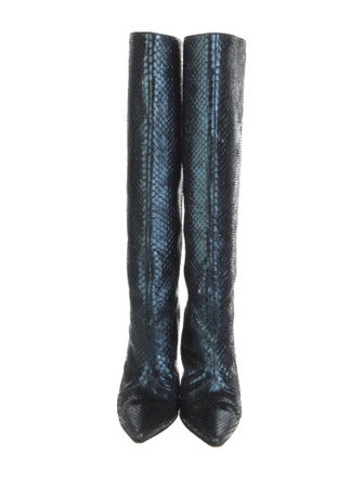 Jimmy Choo Snakeskin Animal Print Boots