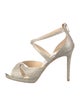 Jimmy Choo Glitter Glitter Accents Sandals