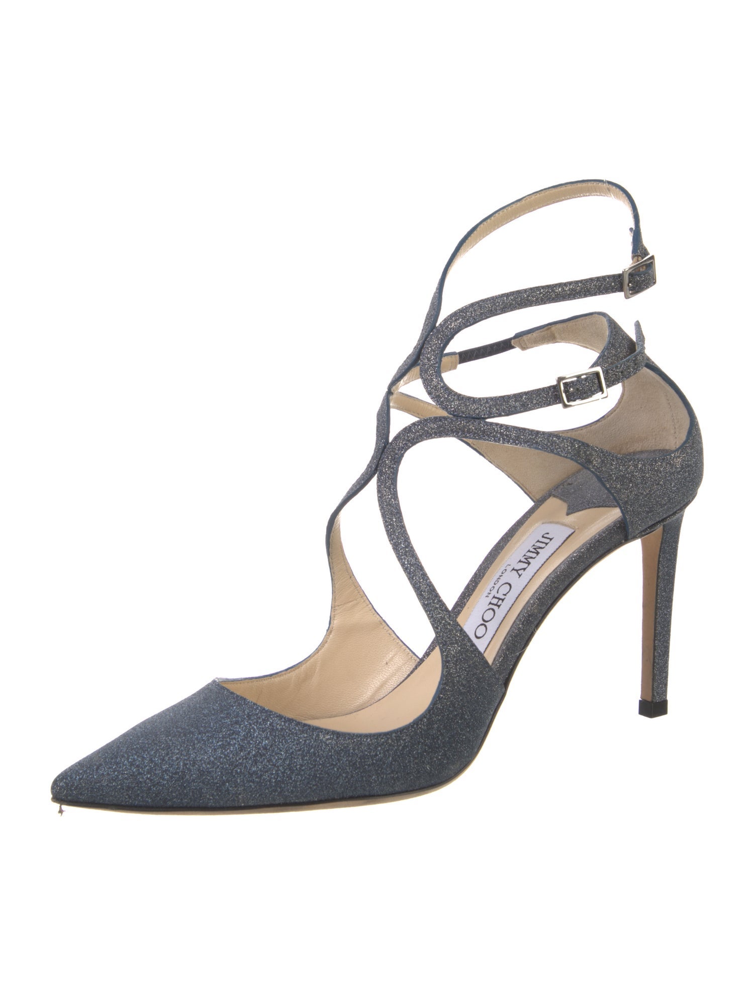 Jimmy Choo Glitter D'Orsay Pumps