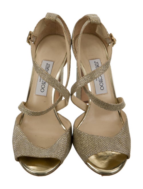 Jimmy Choo Glitter Accents Sandals