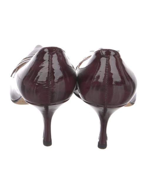 Jimmy Choo Patent Leather Cutout Accent Pumps
