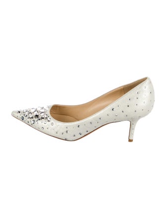 Jimmy Choo Crystal Embellishments Pumps