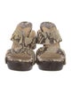 Jimmy Choo Snakeskin Animal Print Slides