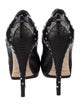 Jimmy Choo Snakeskin Studded Accents Pumps