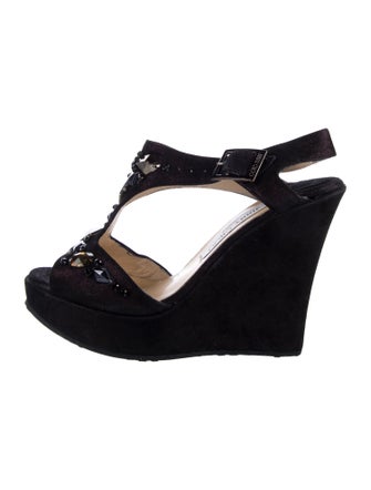 Jimmy Choo Suede T-Strap Sandals