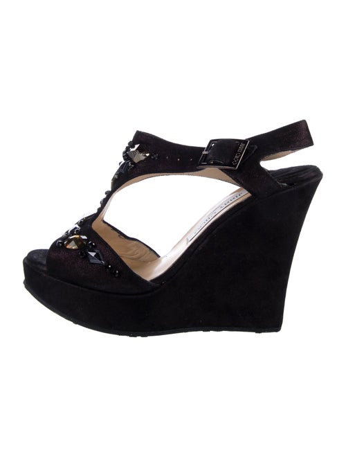 Jimmy Choo Suede T-Strap Sandals