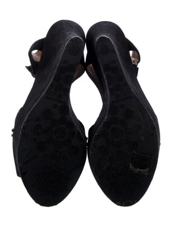 Jimmy Choo Suede T-Strap Sandals