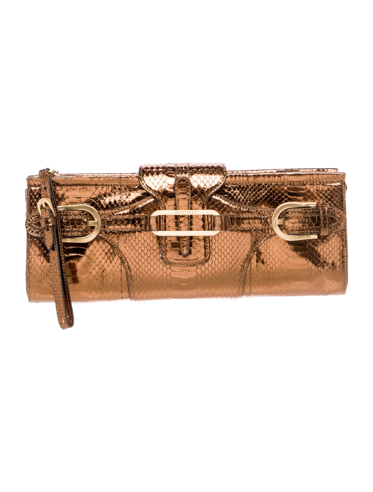Jimmy Choo Embossed Leather Clutch