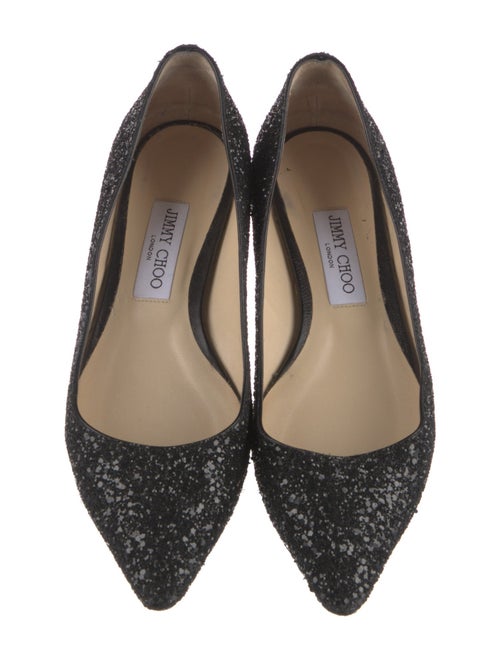 Jimmy Choo Glitter Patterned Ballet Flats