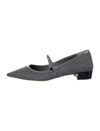 Jimmy Choo Wool Mary Jane Flats