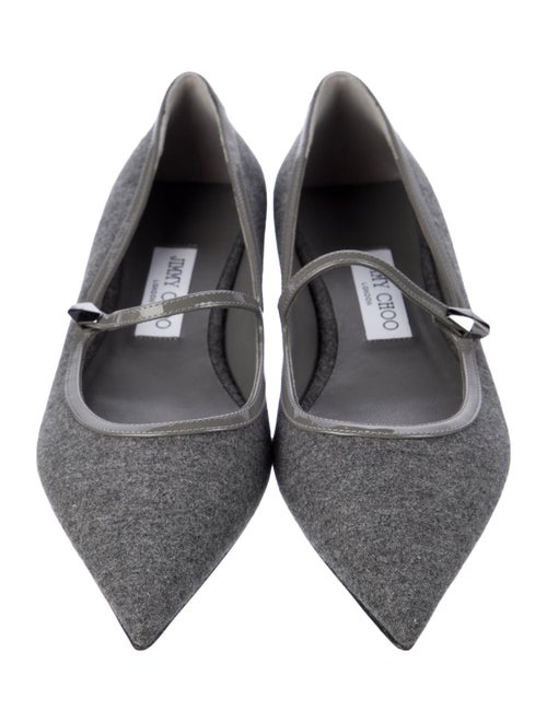Jimmy Choo Wool Mary Jane Flats