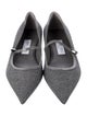 Jimmy Choo Wool Mary Jane Flats