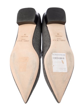 Jimmy Choo Wool Mary Jane Flats