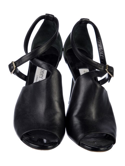 Jimmy Choo Leather T-Strap Pumps