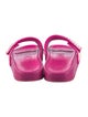 Jimmy Choo Faux Pearl Accents Leather Slides