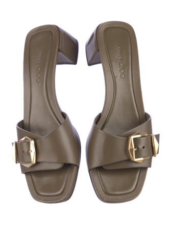 Jimmy Choo Leather Slides