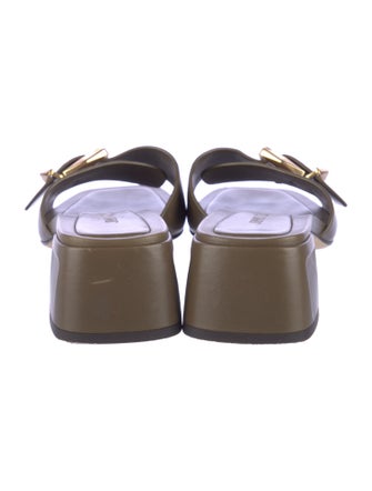 Jimmy Choo Leather Slides