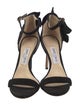 Jimmy Choo Suede Ruffle Embellishment Sandals
