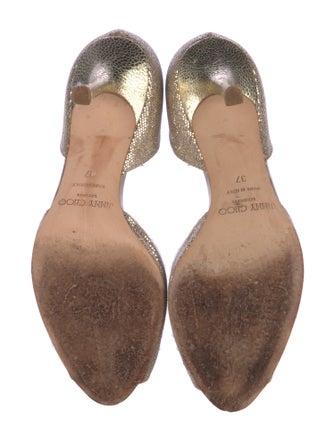 Jimmy Choo Glitter Glitter Accents D'Orsay Pumps