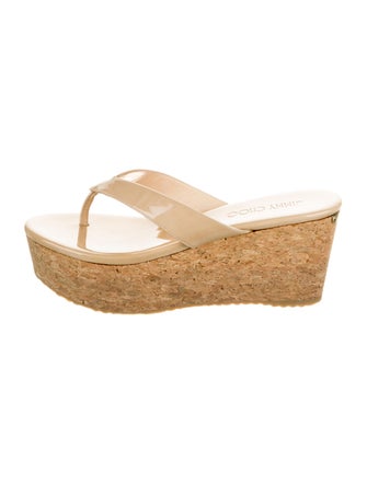 Jimmy Choo Patent Leather Slides