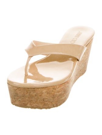 Jimmy Choo Patent Leather Slides