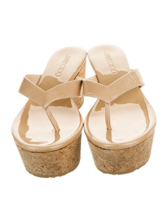 Jimmy Choo Patent Leather Slides