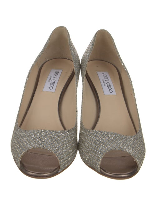 Jimmy Choo Glitter Glitter Accents Pumps