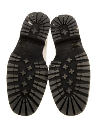 Jimmy Choo Patent Leather Crystal Embellishments Loafers