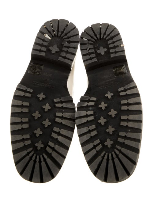 Jimmy Choo Patent Leather Crystal Embellishments Loafers