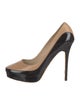 Jimmy Choo Patent Leather Leather Trim Embellishment Pumps
