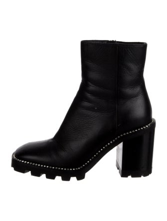Jimmy Choo Leather Crystal Embellishments Boots