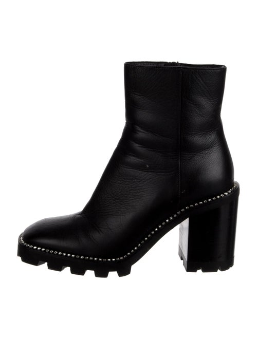 Jimmy Choo Leather Crystal Embellishments Boots