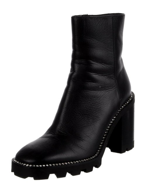 Jimmy Choo Leather Crystal Embellishments Boots