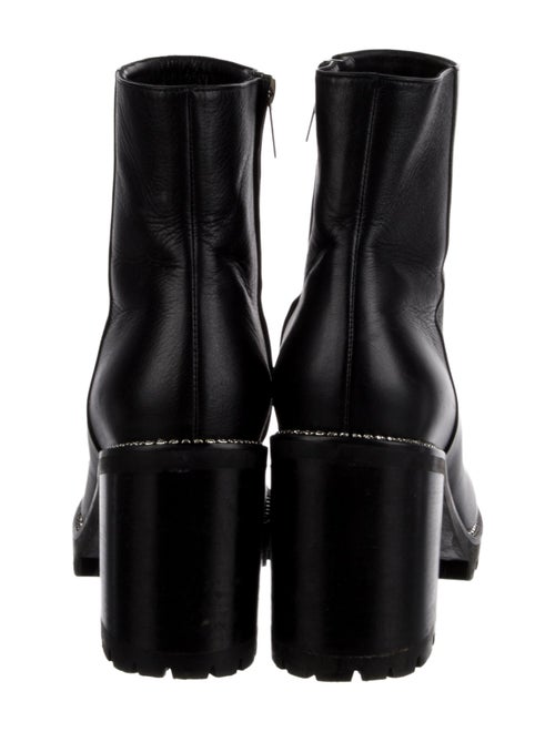 Jimmy Choo Leather Crystal Embellishments Boots