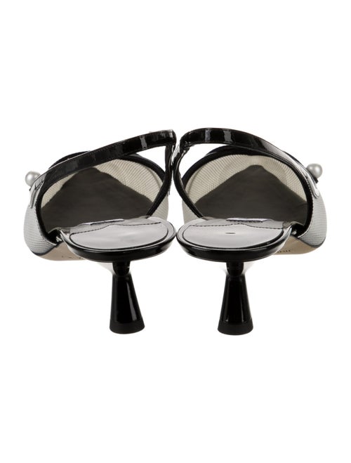 Jimmy Choo Mesh Crystal Embellishments Slingback Pumps