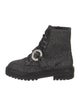 Jimmy Choo Tweed Tweed Pattern Combat Boots