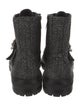 Jimmy Choo Tweed Tweed Pattern Combat Boots