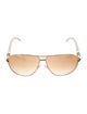 Jimmy Choo Aviator Gradient Sunglasses