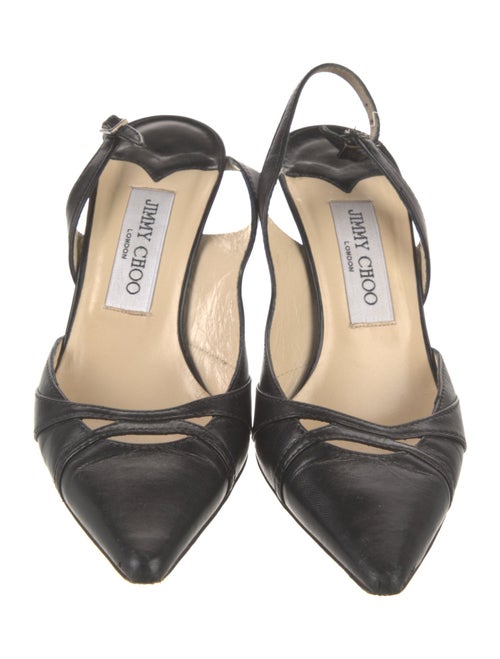 Jimmy Choo Leather Slingback Pumps