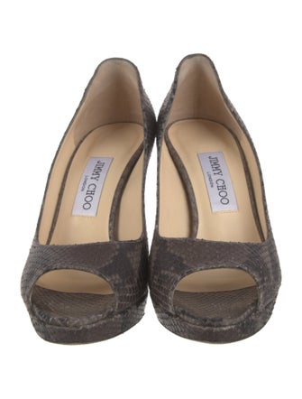 Jimmy Choo Leather Animal Print Pumps