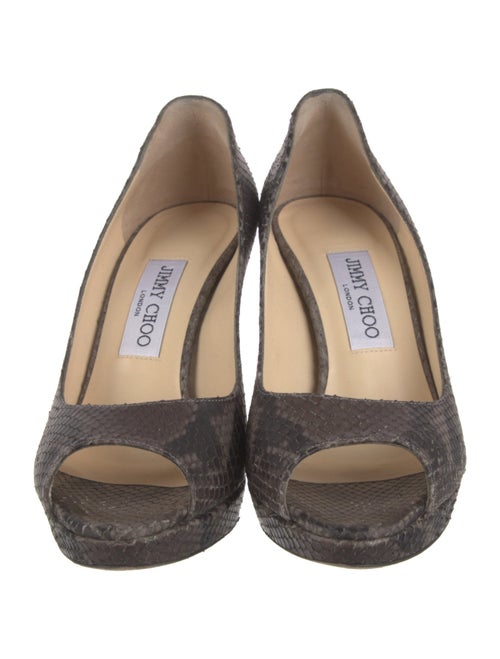 Jimmy Choo Leather Animal Print Pumps