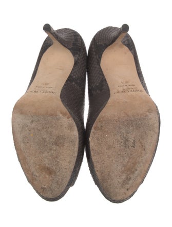 Jimmy Choo Leather Animal Print Pumps