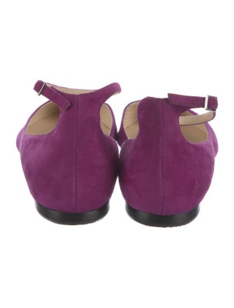 Jimmy Choo Suede D'Orsay Flats