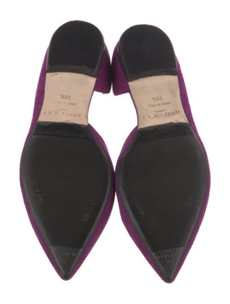 Jimmy Choo Suede D'Orsay Flats