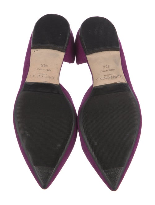 Jimmy Choo Suede D'Orsay Flats