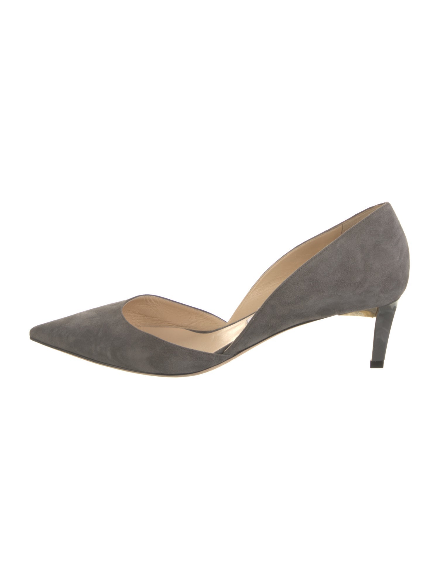 Jimmy Choo Suede D'Orsay Pumps