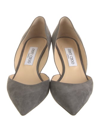 Jimmy Choo Suede D'Orsay Pumps