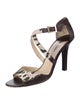 Jimmy Choo Leather Patterned Sandals