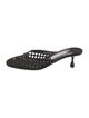 Jimmy Choo Leather Mesh Accents Mules
